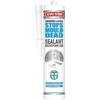 Image of EVO STIK Stops Mould Dead Silicone Sealant, Growth and Fungi, Colour Clear, Size 280ml