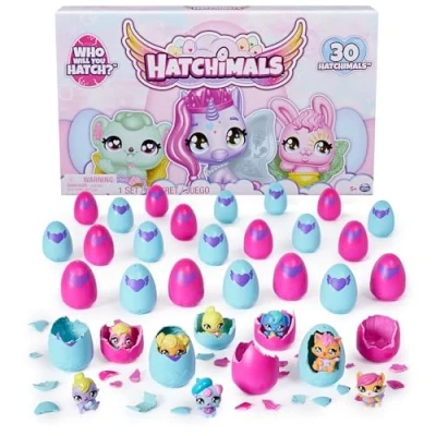 Image of Hatchimals Alive CollEGGtibles 30 Egg Mystery Value Pack Mini Figures Ultimate Cracking Set: Who Will You Hatch? Unique Figures, Party Favors, Stocking Stuffers (Age 3+)