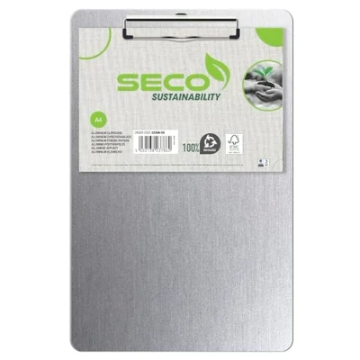 Image of Stewart Superior 3230A SS A4 Aluminium Clipboard with Heavy Duty Clip