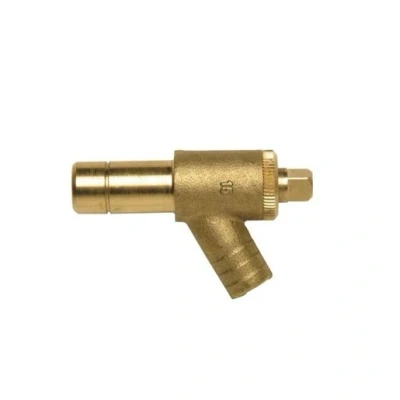 Image of Polypipe PolyPlumb Brass Spigot Draincock 15mm Pushfit PB3615