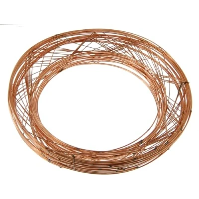 Image of floral supplies Raised wire wreath round rings holly mossing Christmas frame (20 Pack, 8 Inch)