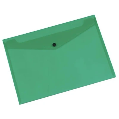 Image of Q Connect Polypropylene Document Folder A4 Green (Pack of 12) KF03597
