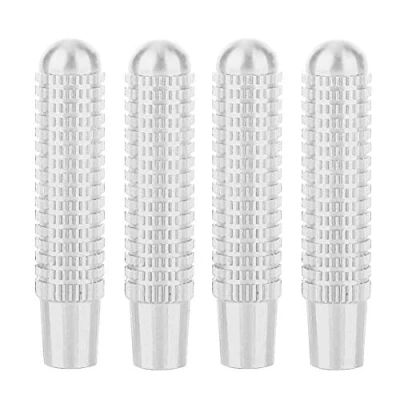 Image of Aramox Car Door Lock Knob, 4pcs Interior Pin Knob Cover for A B E CLA GLA GLC GLK Class (Silver)