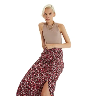 Image of Trendyol FeMan Midi A line Woven Skirt