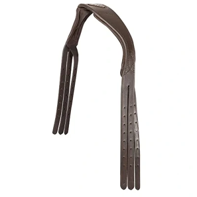 Image of Shires Velociti Rapida Leather Bridle Headpiece (Pony, Havana)