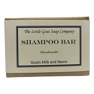 Image of The Little Goat Soap Company Shampoo Bar Goats Milk and Neem Oil, Eczema, Psoriasis, Seborrhoeic Dermatitis,100 g