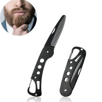 Image of nobrands Beard Comb Stainless Steel Foldable Portable Bottle Opener for Men