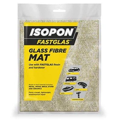 Image of U POL Isopon Fastglas Laminating Glass Fibre Mat 0.55 m2, White