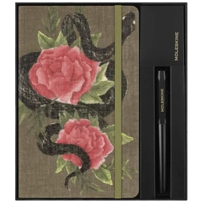 Image of Moleskine Year Of The Snake Collector&#039;s Box, Ruled Large Notebook And Black Kaweco Ballpen, Stickers Lucky Envelopes In Reusable Collection