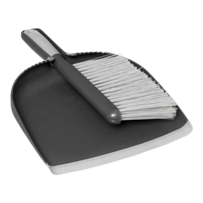 Image of 5 five simply smart Dustpan and Brush Set Grey Black