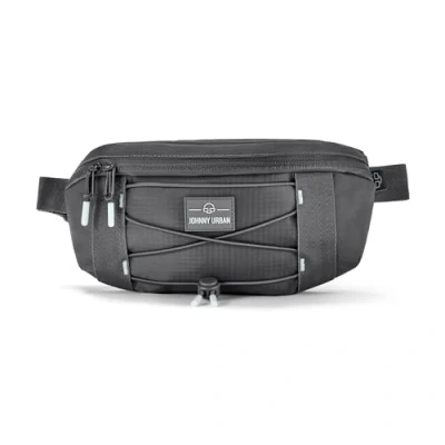 Image of Johnny Urban Bum Bag Women &amp; Men Grey Devin Large Fanny Pack for Outdoor, Sports, Festival, Leisure Waist with Adjustable Strap Water Repellent