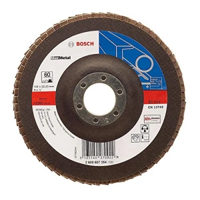 Image of Bosch 2608607353 (2 608 607 353) Flap Disc 125 Mm, 22,23 40, U/min