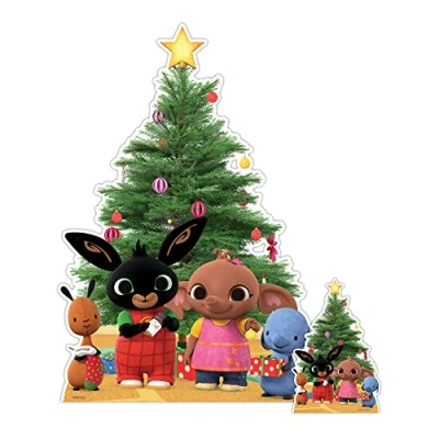 Image of SC4335 Bing Christmas Group Cardboard Cutout with Sula, Flop and Gifts: Great for parties, decorations, gifts