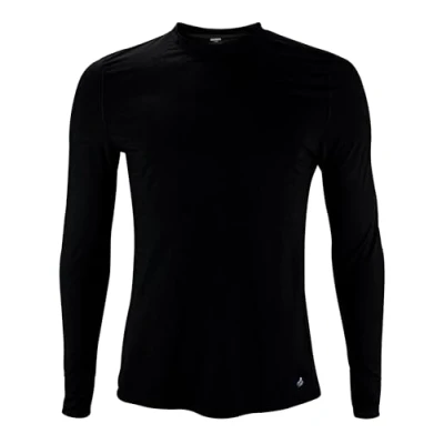 Image of HEAT HOLDERS Mens Thermal Long Sleeve T Shirt Winter Base Layer Top (XL, Black)