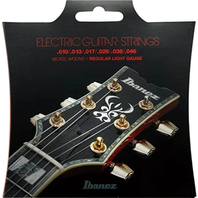 Image of Ibanez IEGS61 Electric Guitars Strings Regular Light Gauge, Silver