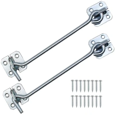 Image of Wire Cabin Hook and Eye Zinc Plated 100mm / 4 Inch Pack of 2 200mm 8