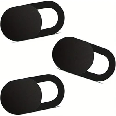 Image of hnswwgew 3 PCS Webcam Cover Slider for Privacy, 0.027in Ultra Thin Design Web Camera Slide Computer, Cell Phones, Laptop (Black)