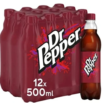 Image of Dr Pepper 12 x 500ml PET, Black