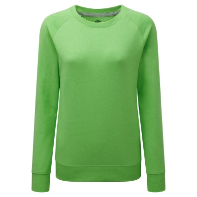 Image of Russell Athletic Womens/Ladies HD Raglan Sweatshirt (Green Marl) Size Small