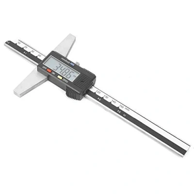 Image of Digital Depth Gauge, 0 150mm 0.01mm Stainless Steel Vernier Caliper, Caliper Gauge Measuring Tool, Electronic