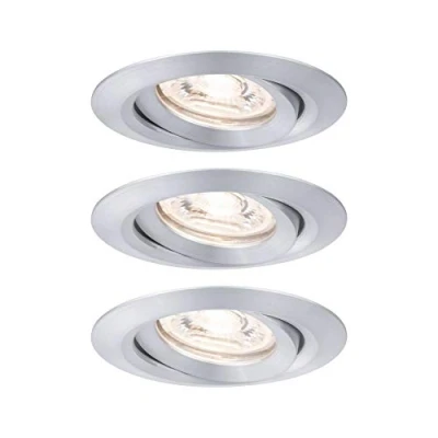 Image of Paulmann Nova mini downlight 3 set pivot aluminium