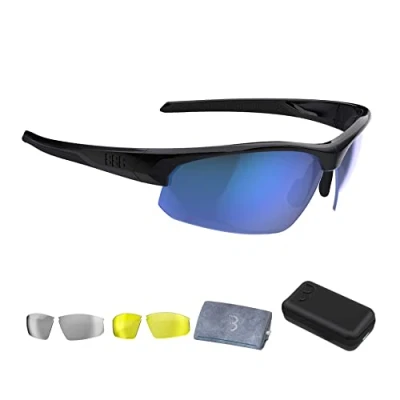 Image of BBB Cycling Biking Glasses I Sunglasses With Travelcase Sport Polycarbonate Frame 3 changeable lenses Impress BSG 58T