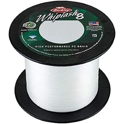 Image of BERKLEY 1446620 Whiplash 8, White Crystal, 17.5 kg, 38lb, 150 m