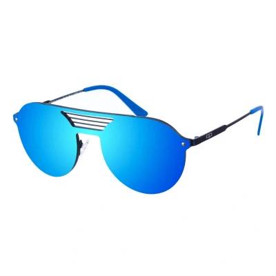 Image of Kypers Unisex NEW LOURENZO Oval Shaped Nylon Sunglasses Sky Blue One Size