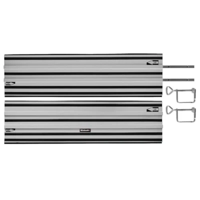 Image of Einhell circular saw accessory Aluminium guide rail 2x1000 mm (compatible with plunge &amp; Expert handheld saw, precise and straight cuts, gripper strips for a non slip underside)