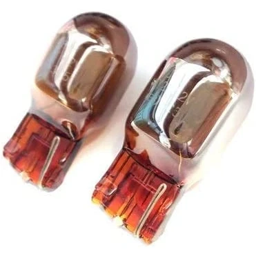 Image of MSA T20 7440 Chrome Amber 585 WY21W Indicator Capless Wedge Bulbs