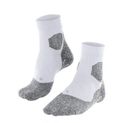 Image of FALKE Men&#039;s RU Trail Grip M SO Functional Yarn Anti Blister 1 Pair Running Socks, White (White 2000), 8 9