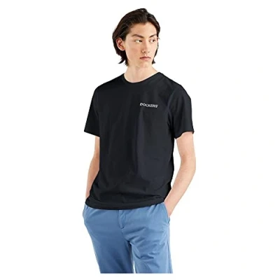 Image of Dockers Men&#039;s Logo Tee T Shirt, Black + Stencil, S UK