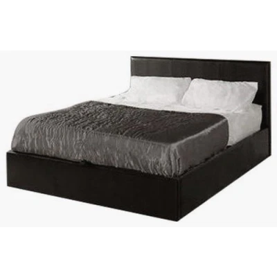 Image of MODERNIQUE® Black 4ft6, Ottoman Double Storage Bed Faux Leather