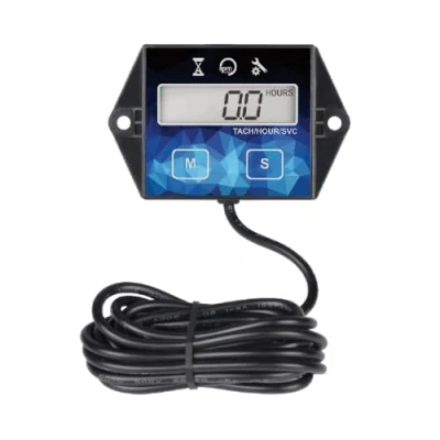 Image of YOOREAL Digital Tachometer,Small Engine Hour Meter,Resettable Hours,Replaceable Battery for Lawn Mower Generator Chainsaw Outboard Motor Snowblower Jet Ski Dirt Bike