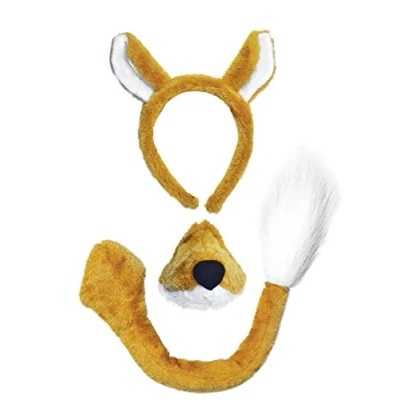 Image of Bristol Novelty DS149 Fox Costume Accessory Set, Purple/Black, One Size