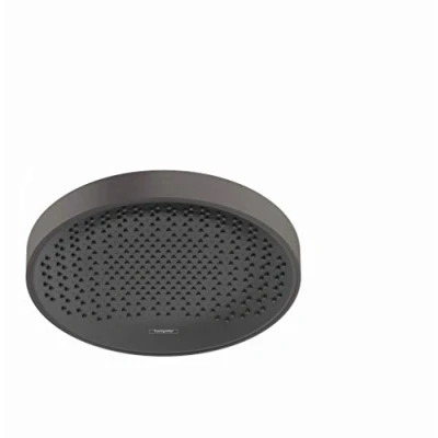 Image of hansgrohe Rainfinity Shower Head 360 mm Round 1 Jet Type Brushed Black Chrome