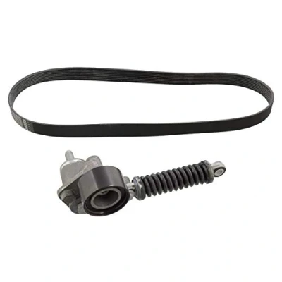 Image of 81958016084 V ribbed belt set FEBI BILSTEIN 104509 with tensioner element