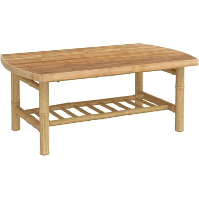 Image of vidaXL Garden Coffee Table 90x55x37 cm Bamboo