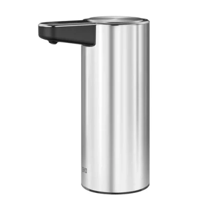 Image of EKO Aroma Automatic Soap Dispenser USB Rechargeable, No drip Valve, Refillable, Liquid Motion Sensor Hand Perfect for Bathroom and Kitchen, Stainless Steel, H18 x W7 D12cm (250ml)