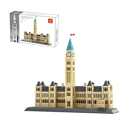 Image of Architecture building bricks set. Parliament of Canada Ottawa.