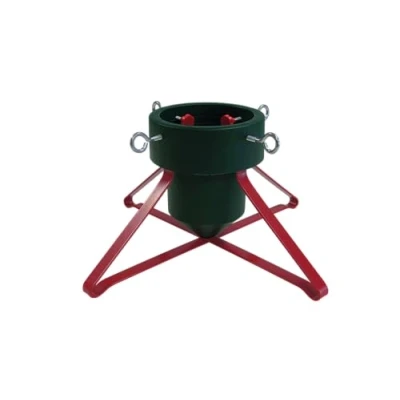 Image of SWL Christmas Tree Stand Real Metal Base Plastic Heavy Duty, Fits Trees up to 1.7m Tall Trunk, Diameter 8.5cm (Small)