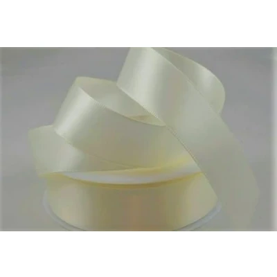 Image of Oakwood Archer Double Faced Satin Ribbon, Ivory, 15mm x 25m