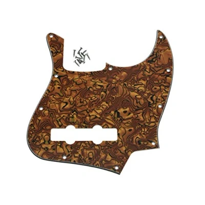 Image of Dopro Jazz Bass J Pickguard for USA/Mexican 4 String FD Tiger Stripe