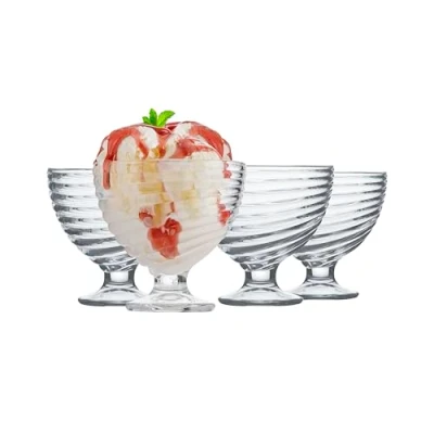 Image of Ravenhead Essentials Swirl Set of 4 Sundae Dishes