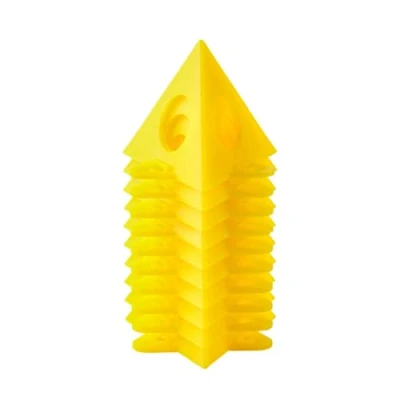 Image of 10Pcs Painting Pyramids Yellow Perforated Woodwork Paint Stands painters tripod Triangular Plastic Foot Stand