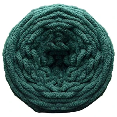 Image of Gemini_mall® 100% Acrylic Soft Thick Chunky Yarn Knitting Yarns Wool 100g, Dark Green