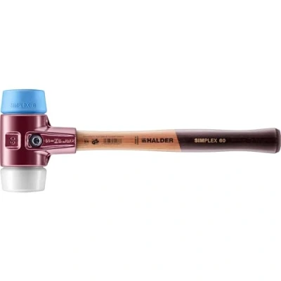 Image of Halder 3017060&quot;Simplex Soft Face Superplastic/TPE Soft&quot; Mallet, Multi Colour, 60 mm