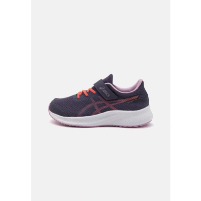 Image of Asics Patriot 13 Unisex Road running shoes for kids, Size: K9, Indigo fog/papaya Textile/synthetics