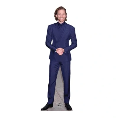 Image of Star Cutouts CS1217 Tom Hiddleston Blue Suit Mini Cardboard Cutout