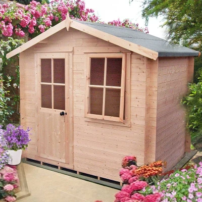 Image of Shire Avesbury 2.5m x 2.4m Log Cabin Summerhouse (19mm)